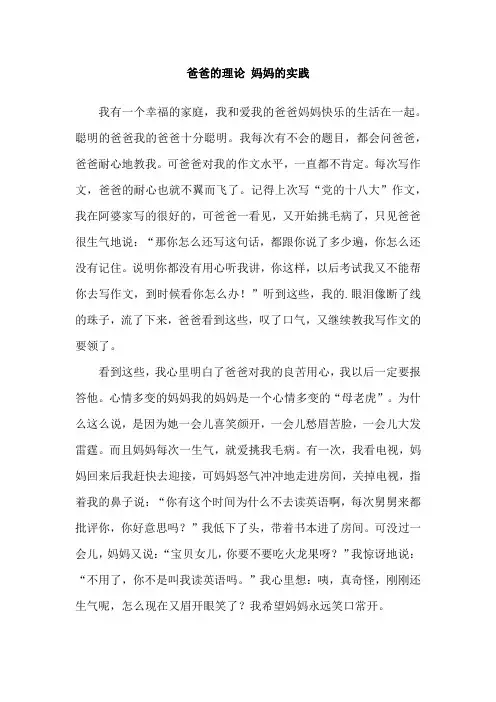 爸爸的理论 妈妈的实践