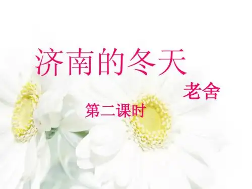 《济南的冬天》第二课时课件