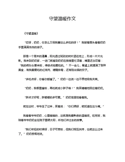 守望温暖作文