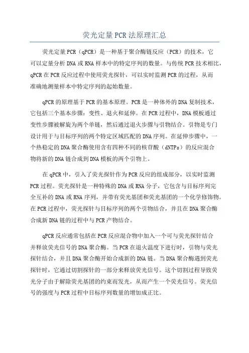 荧光定量PCR法原理汇总
