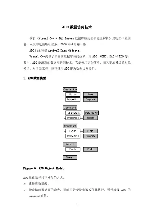 知识拓展：ADO数据访问技术