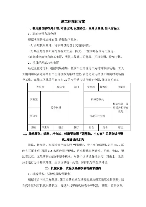 交通安全设施工程—标准化施工方案