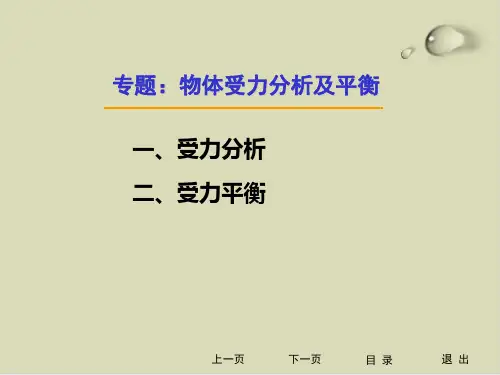 物体受力分析及平衡讲义课件(PPT16张)