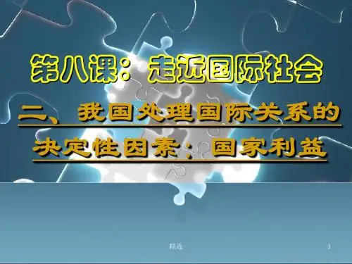 新版第八课：走近国际社会培训课件.ppt