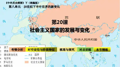 第20课 社会主义国家的发展与变化(课件)高一历史(中外历史纲要下)