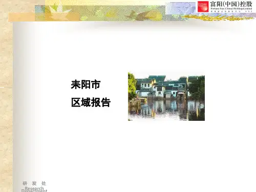 耒阳市区域报告