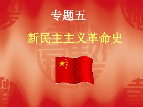 新民主主义革命专题复习