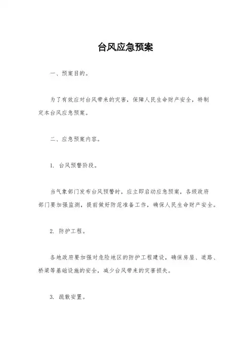 台风应急预案