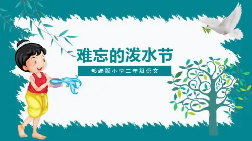 《难忘的泼水节》PPT课文课件