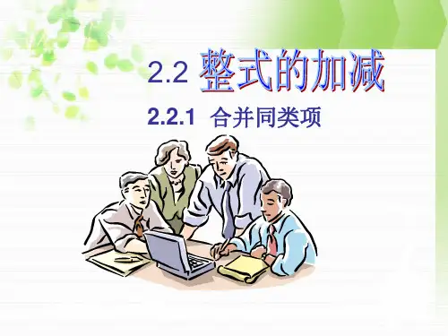 人教版七年级数学上册《合并同类项》PPT (1)