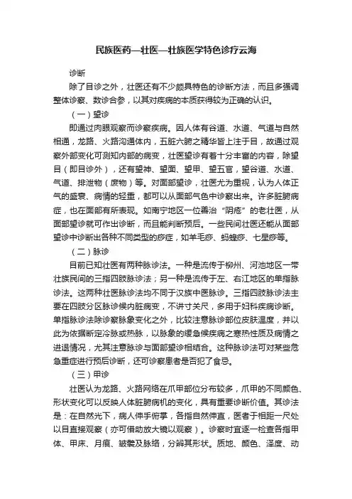 民族医药—壮医—壮族医学特色诊疗云海