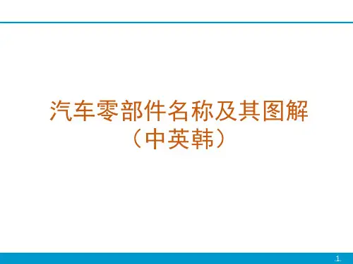汽车零部件名称及其图解(中英韩)