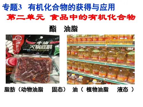 高中化学精品课件：酯 油脂1
