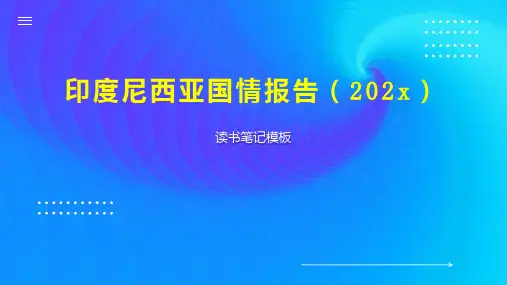 《印度尼西亚国情报告(202x)》读书笔记模板
