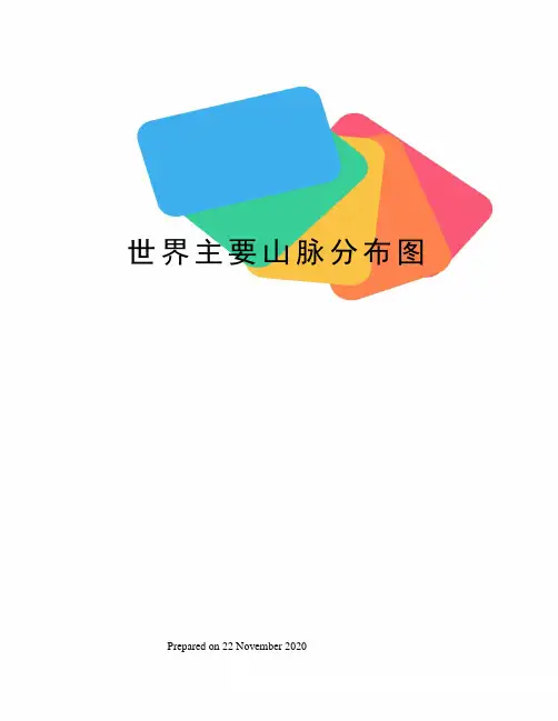 世界主要山脉分布图