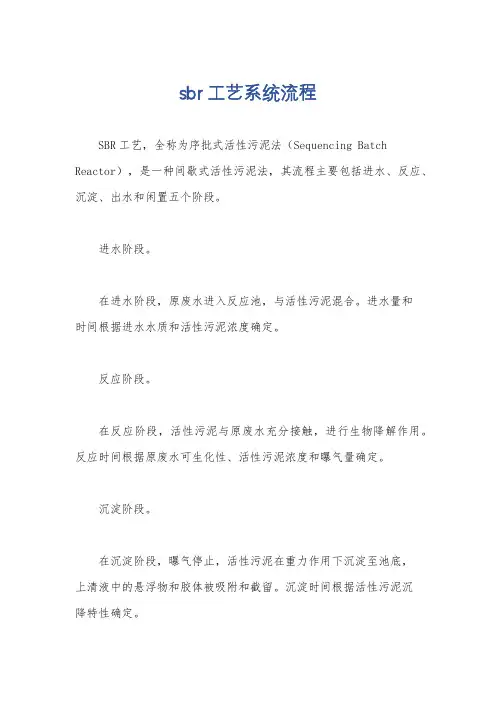 sbr工艺系统流程