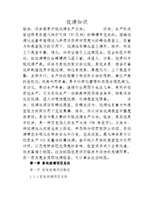 玻璃怎样分格法和浮法