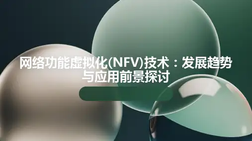 网络功能虚拟化(NFV)技术：探讨NFV技术的发展趋势和应用前景