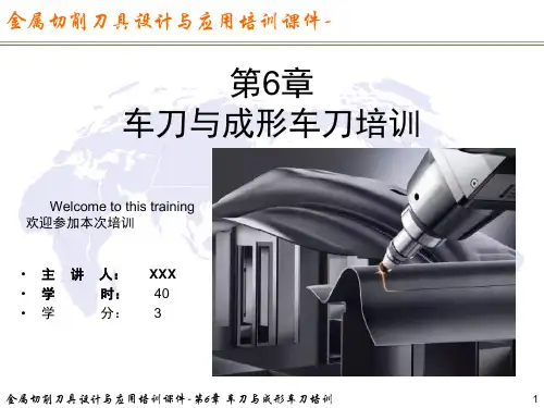 金属切削刀具设计与应用培训课件-第6章  车刀与成形车刀培训