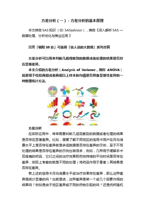 方差分析（一）：方差分析的基本原理