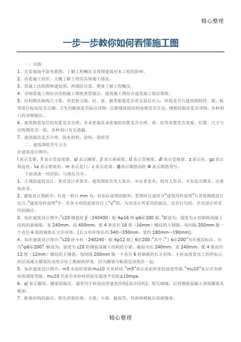 如何看懂水电建筑施工图,一步一步教会看