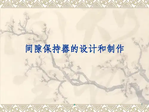 间隙保持器的设计和制作
