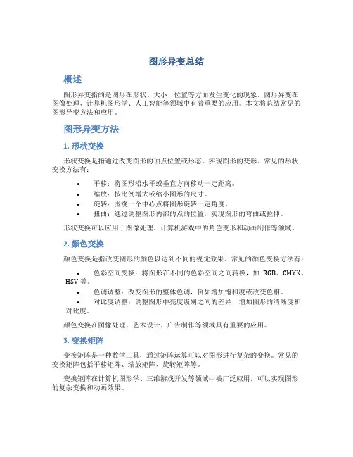 图形异变总结