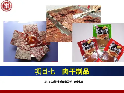1-7肉干制品-PPT文档资料