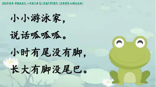 小青蛙课件(共21张PPT)