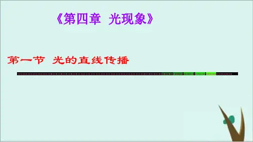 《光现象》PPT教学课件初中物理人教版1