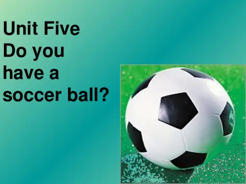 七年级英语上册《Unit 5 Do you have a soccer ball》1 人教新目标版