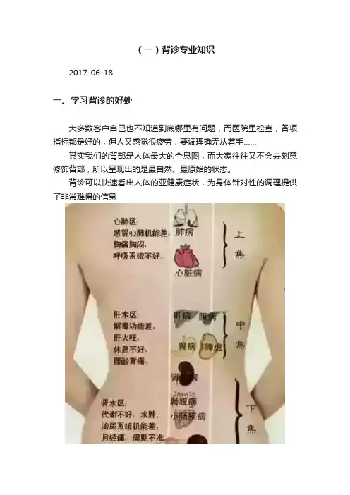 （一）背诊专业知识