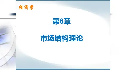 第六章  市场结构理论  《经济学》PPT课件
