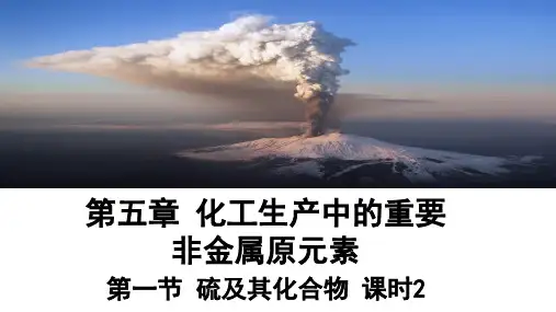 5.1.2硫酸硫酸根离子的检验课件高一下学期化学人教版