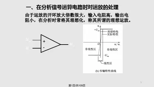 集成运放的应用电路PPT课件