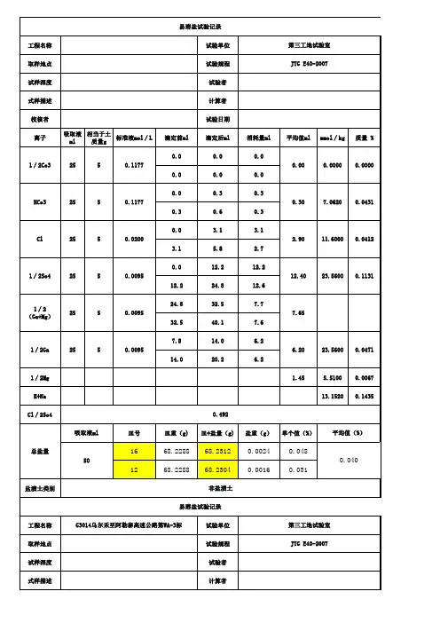 易溶盐试验计算公式2