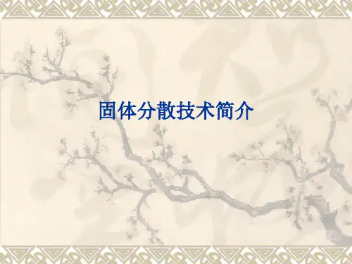 固体分散技术简介ppt课件