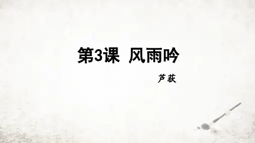 《风雨吟》ppt课件