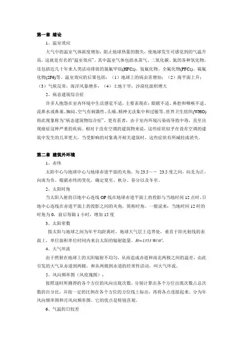 建筑环境名词解释