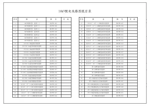 10kV外线图集