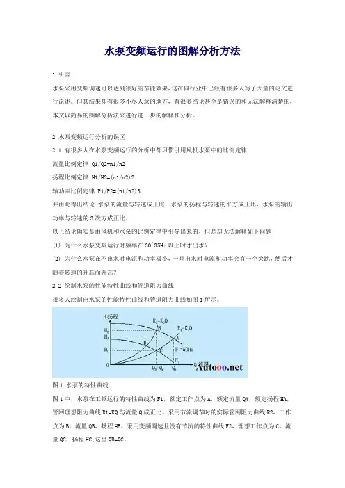 水泵变频运行的图解分析方法