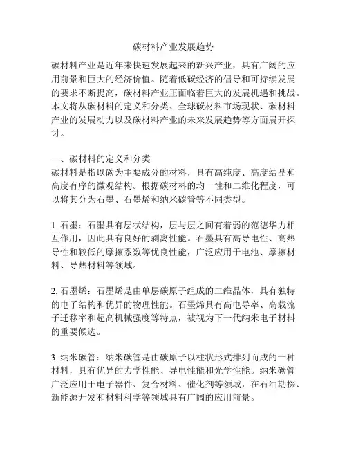 碳材料产业发展趋势