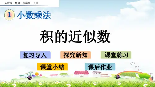 五年级上册数学课件 积的近似数(人教版)(共17张PPT)