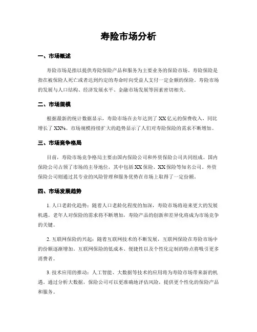 寿险市场分析