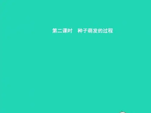 八年级生物上册 第四单元 第一章 第四节 种子的萌发(