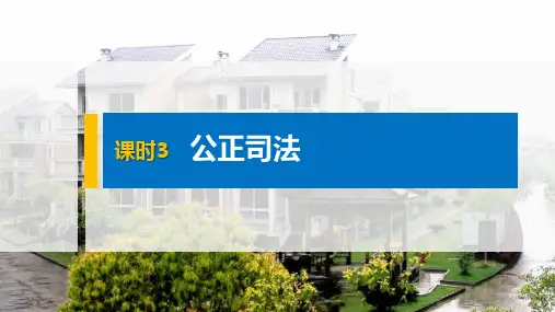 高中政治统编版必修三政治与法治公正司法ppt精品课件