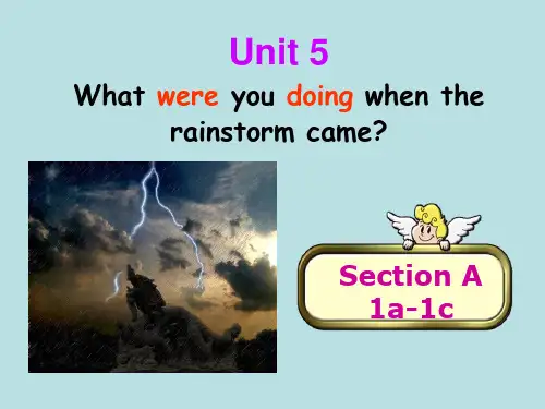 Unit5What were you doing when the rainstorm came课件