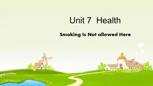 语文版中职英语(基础模块 下册)Unit 7《Health》1