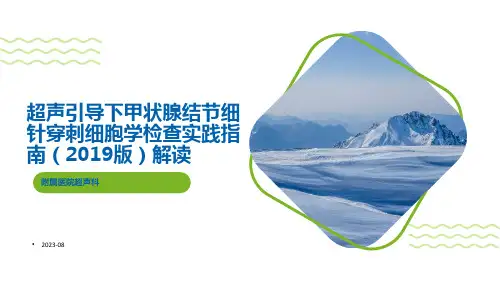 超声引导下甲状腺结节细针穿刺细胞学检查实践指南解读