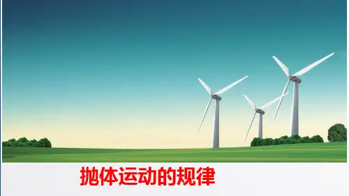 人教版高一物理必修第二册第五章第四节抛体运动的规律课件2